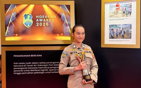 Brigadir Renita Rismayanti Raih Hoegeng Awards 2026 Kategori Polisi Inovatif Berkat Inovasi Digitalisasi Data Kriminal Misi PBB
